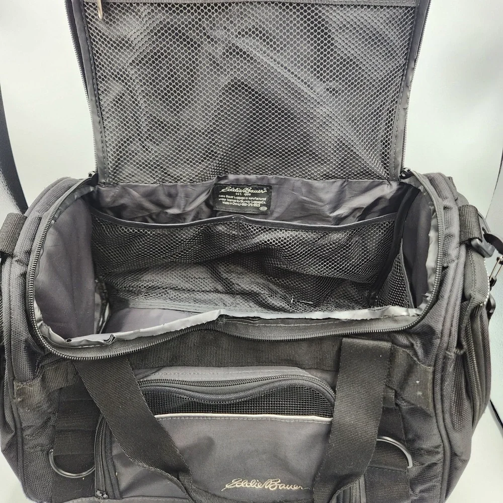 Eddie Bauer Camera Bag Padded Travel Gear Shoulder‎ Bag Black